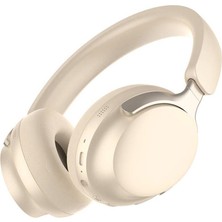 1001 Aktif Gürültü Önleyici Anc Özellikli Kulak Üstü Bluetooth Kulaklık Lapas LP-HD001 V5.4 Krem