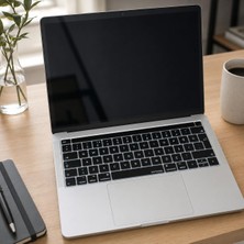 1001 MacBook Pro Touch Bar Türkçe Q Klavye Koruyucu Silikon Keyboard Cover 13-15 Inç Uyumlu A1706 A19