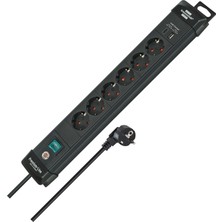1001 Premium-Line Serisi 6 Soketli Usb-C 30W ve USB 18W Şarj Destekli 3 Metre Uzatma Kablolu Priz