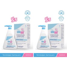 1001 Baby Ph 5.5 Bisabolol Içerikli Koruma ve Bakım Sağlayan Yenidoğan Bebek Şampuanı 500 ml (2 Pa