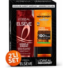1001 Loreal Paris Men Expert Duş Jeli + Elseve Şampuan Kofre