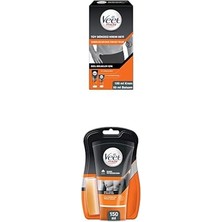 1001 Men Özel Bölgeler Için Tüy Dökücü Krem Seti 100&50 ml + Duşta Tüy Dökücü Krem 150ML