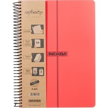 1001 Infinity Primary Serisi, A4, 7 Konulu (5 Kareli, 2 Çizgili) 210 Yaprak Pp Kapaklı Spiralli Defter,