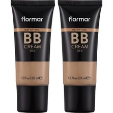 1001 Yağlı & Karma Ciltlere Özel Parlama Önlemeye Yardımcı SPF25 Mat Bitişli Bb Krem 003 Lıght (2