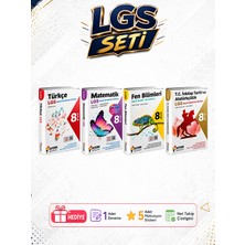 Aydın Yayınları 8. Sınıf Lgs Türkçe Matematik Fen Inkılap Beceri Temelli Set 4 Kitap