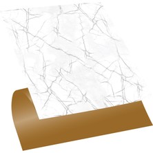 1001 Kendinden Yapışkanlı Silver Desenli Pvc Karo, Yapışkanlı Fayans Kaplama, Fayans Çıkartması,