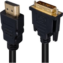 1001 Parcbeny 12002 HDMI Erkek - DVI Erkek 24+1 Gold Uçlu 1.5 Metre Kaliteli, Uzun Ömürlü Kullanım H