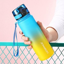 1001 Fiftyfifty 500ML Çift Renk Softtouch Ff Collection Tritan Su Matarası Sarı-Lacivert