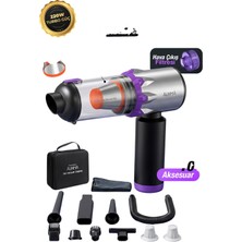 1001 Ahv-29 Kablosuz Araç Süpürgesi 220W 22000PA Güçlü Vakum ve Üfleme Özellikli Şarjlı Oto Sü