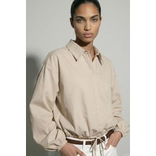 Hype Drop Hdkaren Ls Volume Tie Shirt 32000841 Kadın Gömlek