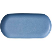 1001 North Servis Tabağı 38 x 19 cm Mat Beyaz/mat River