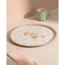1001 Liana Bear Yuvarlak Tepsi, Yeşil
