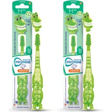 1001 3-5 Yaş Çocuk Diş Fırçası Yumuşak - Timsah (2 Paketi)