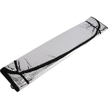 Uravas Store Metalize Ön Cam Oto Güneşlik 130X60CM Gri
