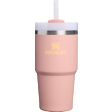 1001 Quencher Pipetli Termos Bardak 0.59 Lt/peach Rose