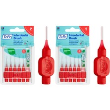 1001 Blister 0.5 mm - Kırmızı Diş Arayüz Fırçası (1 x 6 Adet) (2 Paketi)