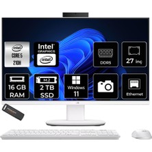 1001 V470 Intel Core 5 210H 16GB 2tb SSD 27" Fhd 100Hz W11P All In One Bilgisayar & Per4 USB Bellek 45682