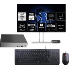 1001 Thinkcentre Neo 50Q G5 Intel Core 5 210H 16GB 2tb SSD 23.8" W11H Mini Masaüstü Bilgisayar