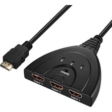1001 3 Port Kablolu HDMI Switch Çoklayıcı Çoğaltıcı Splitter