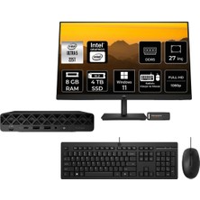 1001 Prodesk 4 Mini G1I Intel Core Ultra 5 225T 8gb 4tb SSD 27" W11P Mini Masaüstü Bilgisayar