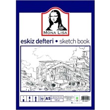 1001 Eskiz Defteri A-5 Dokulu Kağıt Kara Kalem Çalışma Defteri 50 Yaprak 120 gr 14,8X21 cm 1 Adet S�