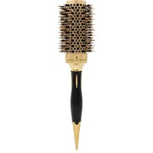 1001 LOM1143 Nano Teknoloji Seramik + Iyonik Termal Fön Saç Fırçası Antistatik, Kauçuk Kaydırmaz
