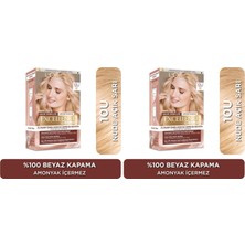 1001 L'oréal Parıs Excellence Creme Nude Renkler Saç Boyası - 10U Nude Açık Sarı (2 Paketi)