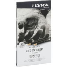 1001 Rembrandt Art Desıgn Karakalem Seti 12 Li Metal Kutu