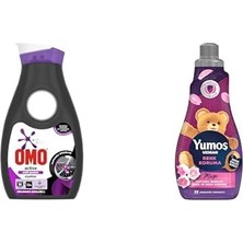 1001 Active Cold Power Siyahlar Için Sıvı Çamaşır Deterjanı 910 ml ve Yumoş Uzman Konsantre Çama