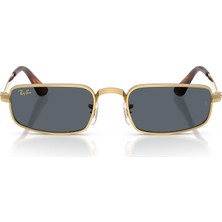1001 Rb 3927 001R5 54 A$ap Rocky Unisex Dikdörtgen Gold Metal Güneş Gözlüğü