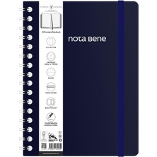1001 Nota Bene Spiralli Premium Sert Kapak Defter, 21X29,7 Cm, Çizgili