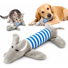 1001 Peluş Fare Kedi Köpek Oyuncağı - Isırınca Ses Çıkaran Interaktif Oyun Arkadaşı - Yumuşak