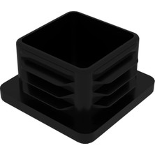 CATEKSSS 35X35 mm Profil Için Kademeli Içe Geçme Profil Tapası, Profil Kapak, Profil Tapa Siyah