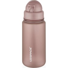 1001 Uzspace 400ML Pipetli El Askılı Tritan Su Matarası Sızdırmaz Bpa Yok Koku Yok (Kahverengi)