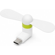1001 Usb-C Mini Telefon Fanı, Type-C Taşınabilir Soğutucu Fan, Telefon ve Powerbank Uyumlu Sessiz Min
