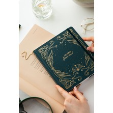 1001 Charmlı Reading Journal - Okuma Günlüğü 18X20 cm Koyu Yeşil