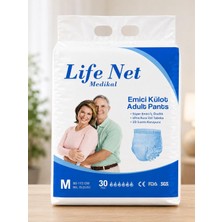 1001 Life Net Medikal Emici Külot Yetişkin Bezi, 30 Adet, M/l/xl, 3D Sızıntı Önleyici, Ultra Kuru �