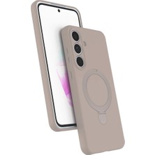 Uravas Store Newface Samsung Galaxy S25 Fe Regal Magsafe Standlı Kapak - Çöl Titanyum