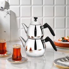 1001 Tea Chef Küçük Boy Çaydanlık Takımı 4 Parça-Siyah
