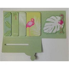 1001 Yapışkanlı Not Kağıdı Set Flamingo Temalı 20X5 Yaprak 50X50MM