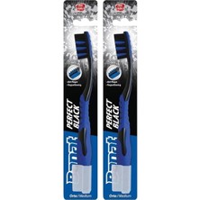 1001 Perfect Black Diş Fırçası Orta 2li Paket