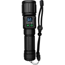 1001 Q-Mmax 20W | 2500 Lümen | Zoomlu | 3 Km Menzilli Profesyonel Avcı El Feneri - Şarjlı