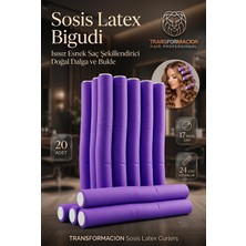 1001 20'li Mega Set Sosis Bigudi 17MM | Kalın ve Dolgun Su Dalgası Için Isısız Esnek Saç Şekillend