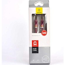 1001 Aux Audio Kablo 3.5mm Jack Zore 1.5m Pembe
