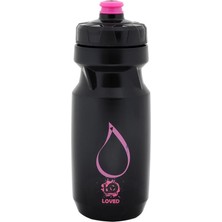 1001 Moods Up Plastik Matara 600 ml (Love- Pembe Siyah)