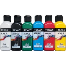 1001 Texco Akrilik Boya Seti 6 Renk, 130 ml
