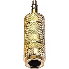 1001 Altın 3.5 mm Erkek Jack 6.3 mm Gitar Jack Çevirici 1 Adet