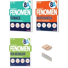 Fenomen Yayıncılık 8.sınıf 8A Matematik Türkçe Fen Soru Bankası Lgs 2027+ÇÖZÜM Ayracı+Telefon Tutucu