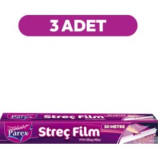 1001 Kesme Bıçaklı 50M Streç Film Üçlü Paket