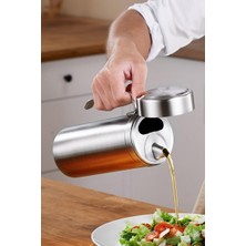 1001 304 Çelik Silver 1000 ml Yağdanlık Sosluk ve Sirkelik CIN996BY